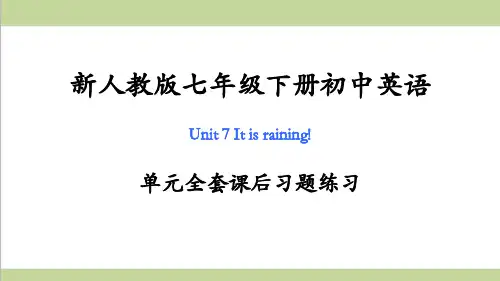 人教版初一下册英语 Unit 7 单元全套课后习题练习课件