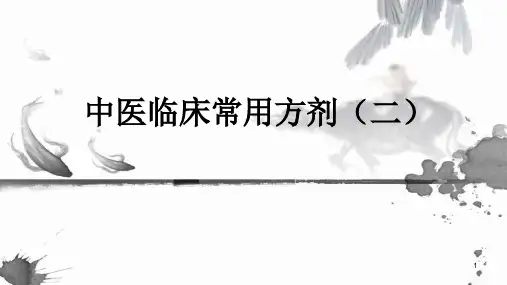 中医临床常用方剂PPT课件