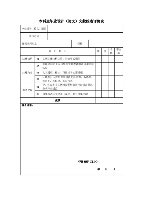 文献综述