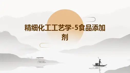 精细化工工艺学-5食品添加剂