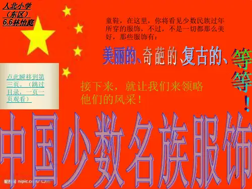 我国少数民族服饰ppt课件