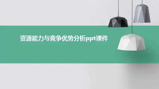 资源能力与竞争优势分析PPT课件