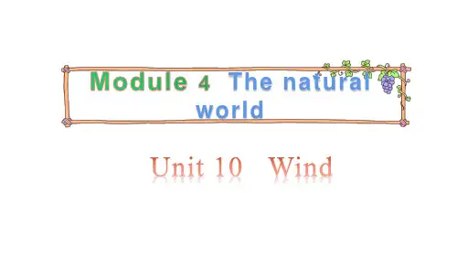 五年级上册英语课件-Unit 10 Wind-第1课时 牛津上海版(三起)