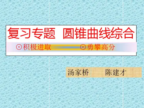 2018年浙江高考：圆锥曲线综合问题(共18张PPT)