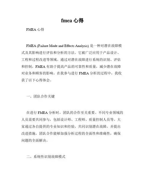 fmea心得