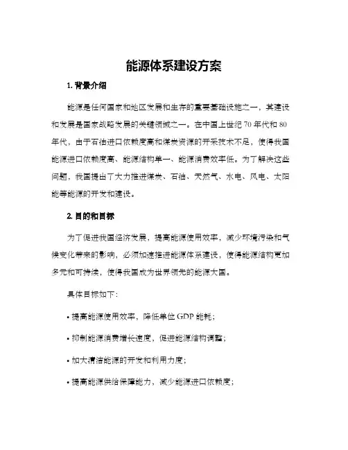 能源体系建设方案
