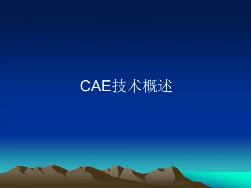 CAE技术概述