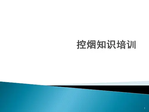 控烟知识培训ppt课件