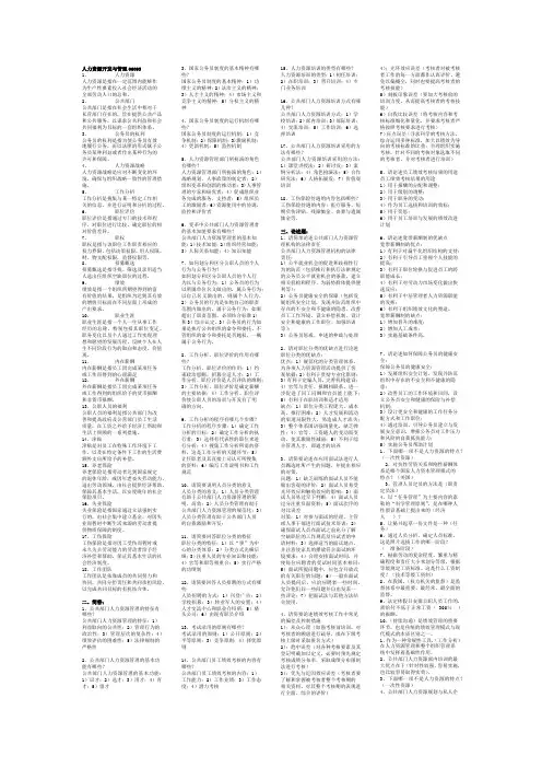 06093人力资源开发与管理(缩印版)