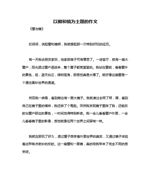 以窗和镜为主题的作文