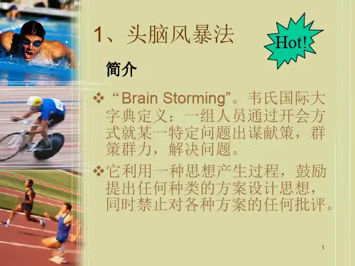 头脑风暴法PPT演示课件
