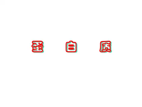 蛋白质公开课课件