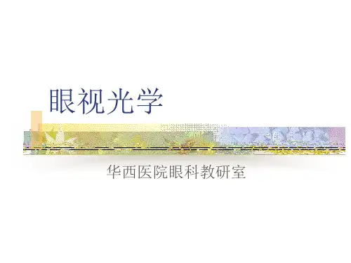 眼的屈光与调节
