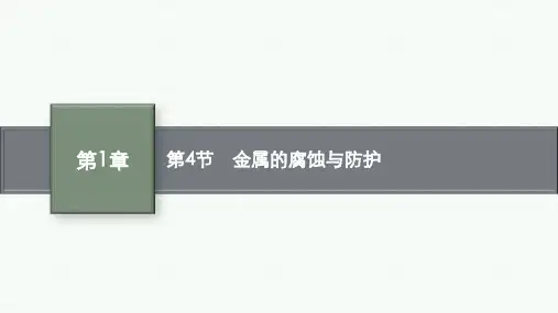 鲁科版高中化学选择性必修1化学反应原理精品课件 第1章 第4节 金属的腐蚀与防护