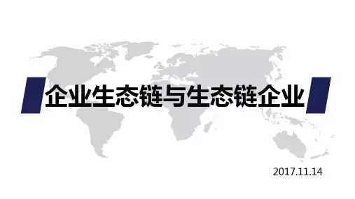 企业生态链与生态链企业