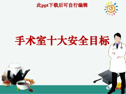 手术室十大安全目标ppt课件
