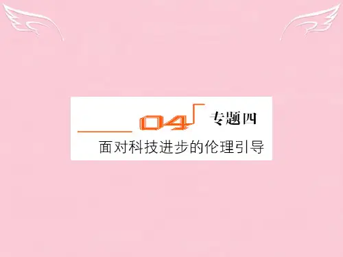 高考政治一轮复习 面对科技进步的伦理引导课件