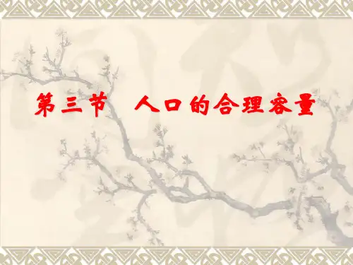 人口的合理容量ppt课件