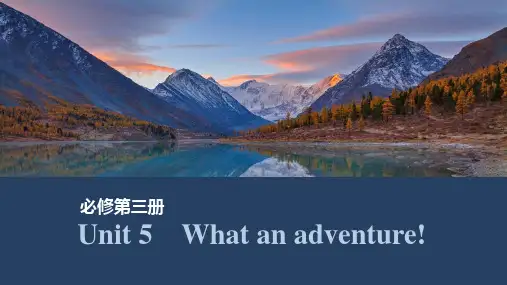 2025届高中 必修第三册Unit 5 What an adventure!(共46张ppt)