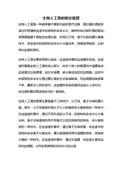 生物人工肾的相关原理