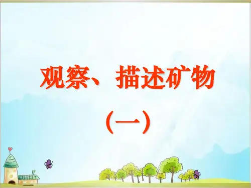 四年级下册科学课件观察描述矿物教科版