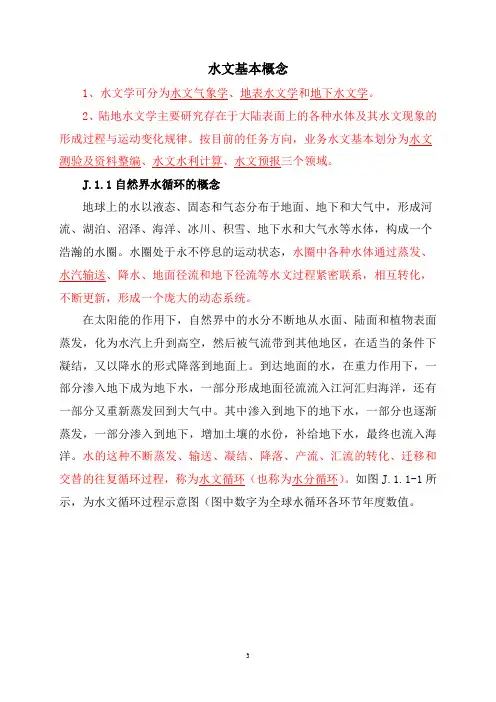 1.水文基本概念讲解