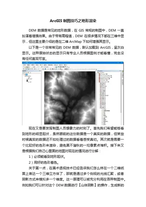 ArcGIS制图技巧之地形渲染