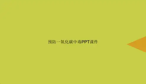 预防一氧化碳中毒PPT优选PPT课件