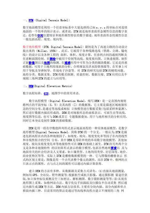 DTMDEMDSM、DOM和DLG介绍