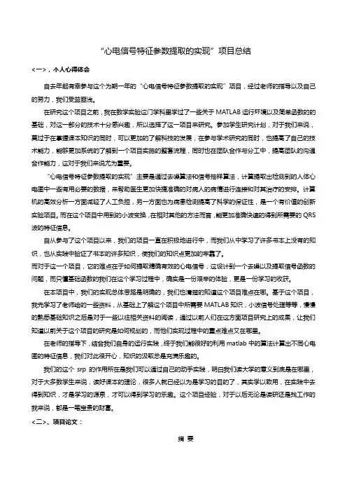 srp项目总结