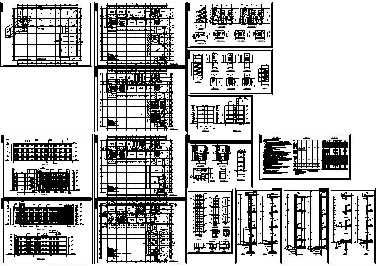 【设计图纸】某小学校施工图(精选CAD图例)