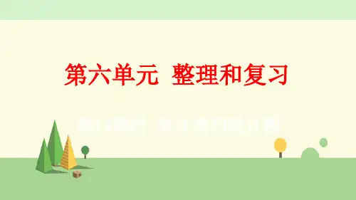 人教版数学六年级下册     统计表和统计图