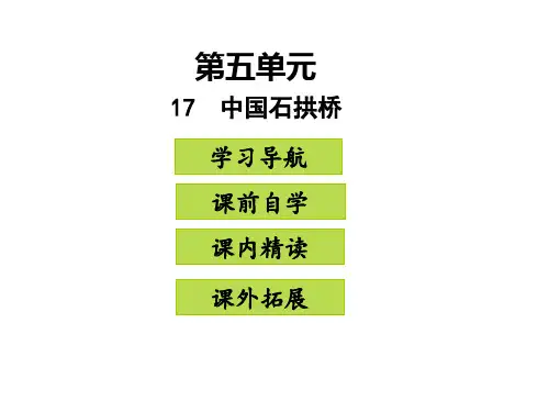 八年级语文上册17中国石拱桥课件25张