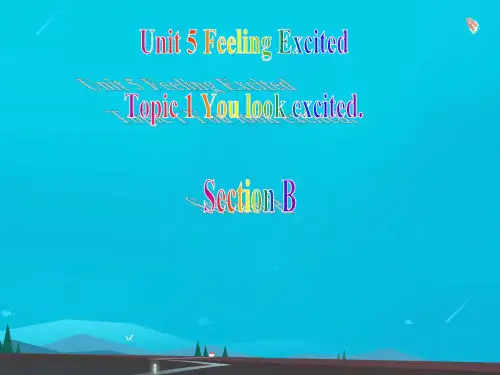 八年级英语下册Unit5FeelingexcitedT-1Youlookexcited2