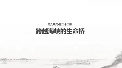 22小学四年级语文上册教学课件跨越海峡的生命桥