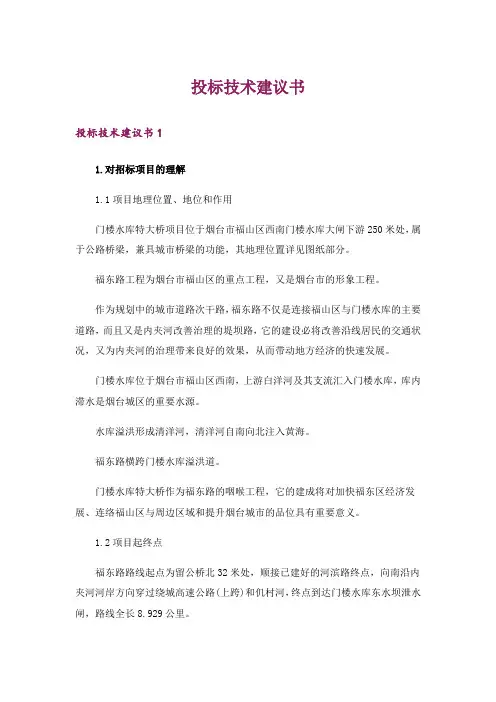 投标技术建议书