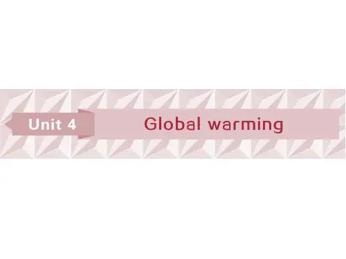 2021届高考英语人教版一轮复习课件：选修6 Unit4