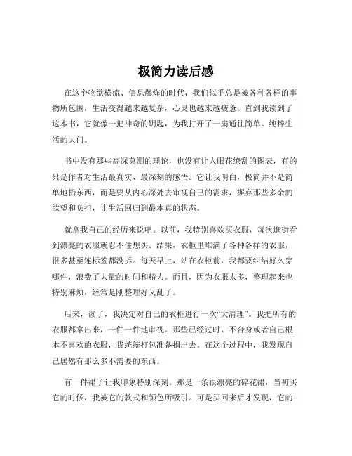 极简力读后感