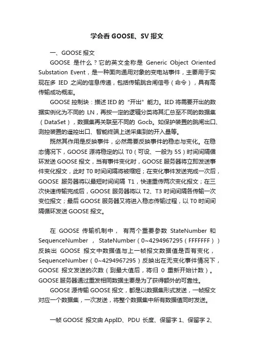 学会看GOOSE、SV报文