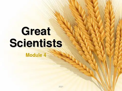 外研社必修四Module4-great-scientists-readingPPT课件