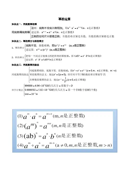 幂的运算综合定稿