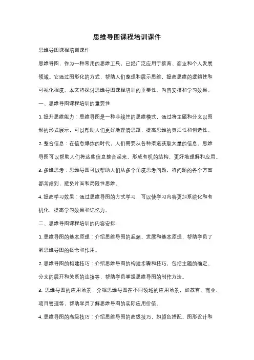 思维导图课程培训课件