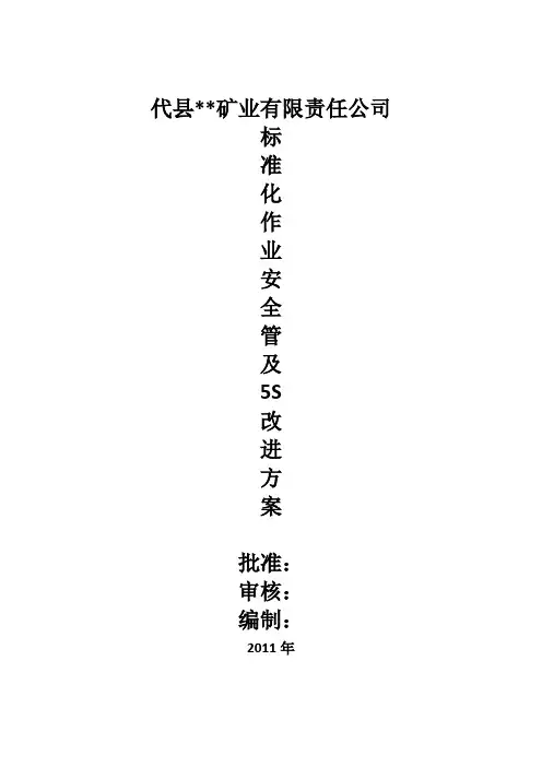 标准化管理及5S管理