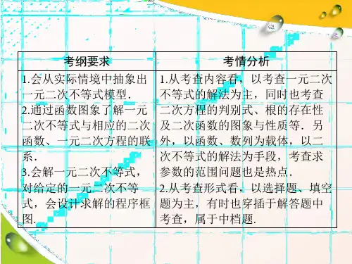 高考数学一轮复习第6章 第2节 一元二次不等式及其解法