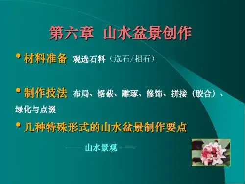06-3-6山水盆景-制作技法-绿化与点缀