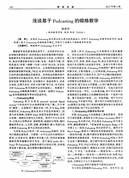 浅谈基于Podcasting的微格教学