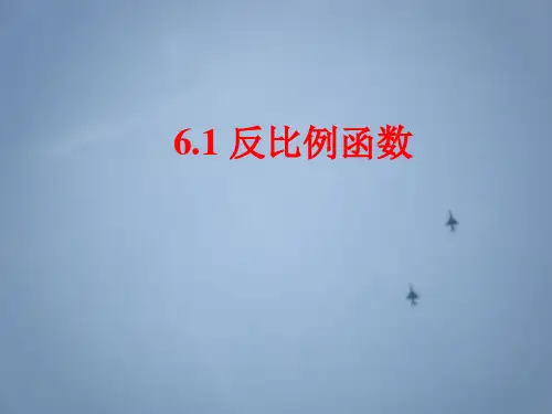 2021年浙教版八年级数学下册第六章《6.1反比例函数1》公开课课件