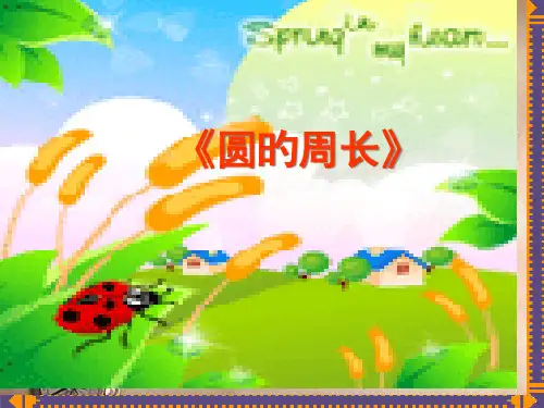 人教版六年级数学上册第四单元第二节《圆的周长》PPT