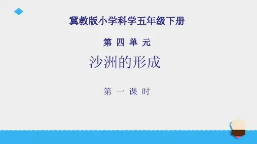 最新冀教版五年级科学下册《沙洲的形成》精品课件