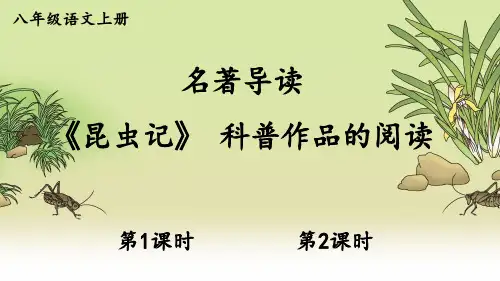 部编版八年级语文上册名著导读《昆虫记》优质课件